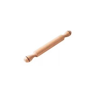 Palote gastronómico de 80 cm., ø 5,5 cm., mango fijo, punta sellada - Palo Blanco