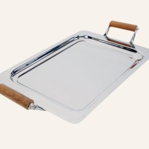 BANDEJA RECTA 41X30cm - asas de madera -