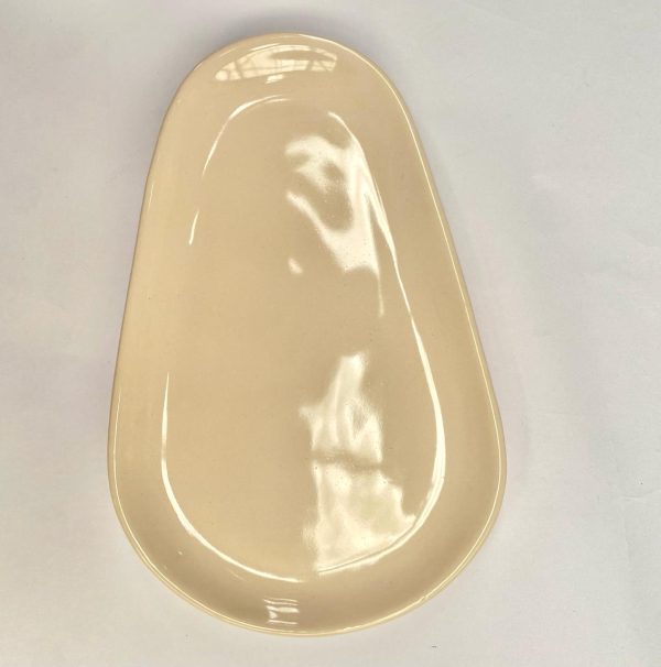 BANDEJA GOTA 25*12 CREMA