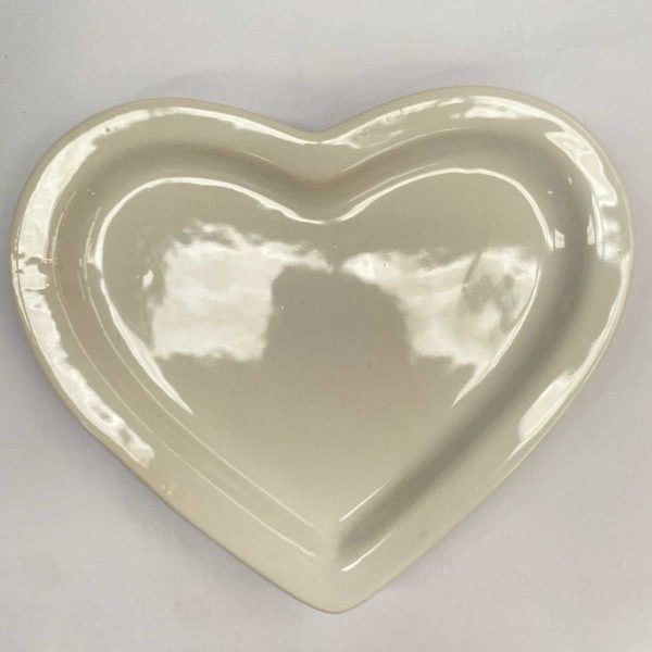BANDEJA CORAZON 20CM BLANCA
