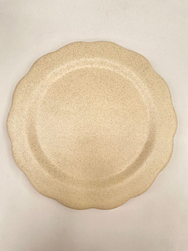 PLATO FLOR 24 CM JASPEADO