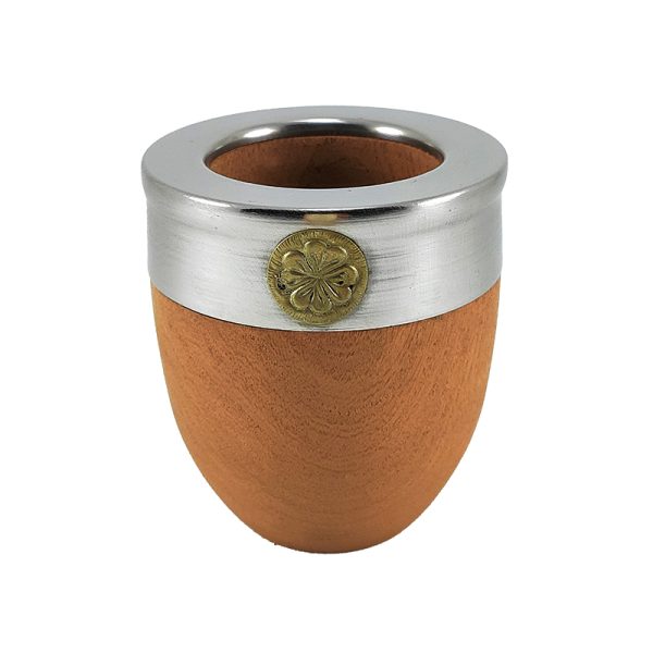 Mate copon, con virola de acero inoxidable - Algarrobo