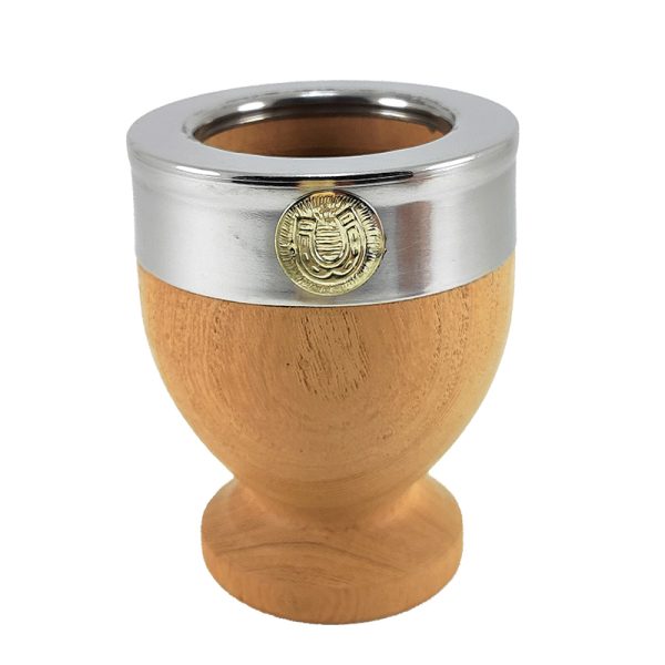 Mate Noruega, con virola de acero inoxidable - Algarrobo