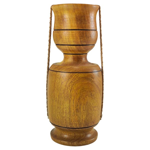 Equipo matero apilable de 2 pcs. (yerbera y mate copita) - Algarrobo