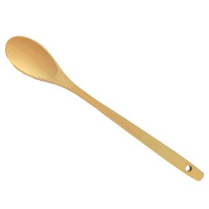 Cuchara grande de 35 cm., mango plano - Palo Blanco