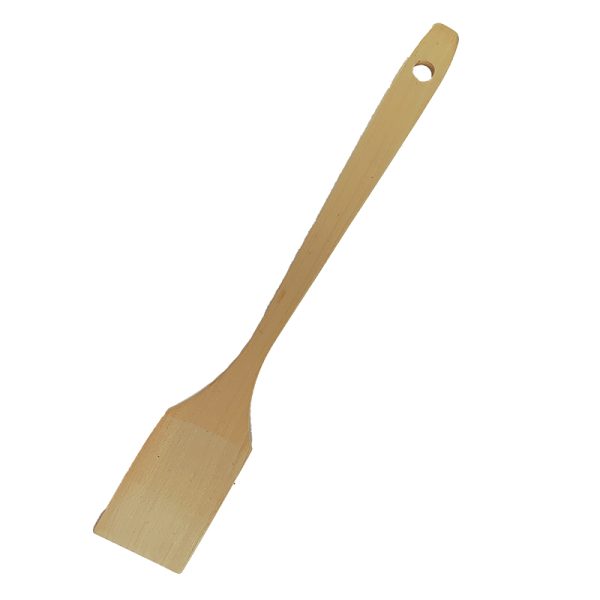 Espátula grande de 30cm, mango plano - Palo Blanco