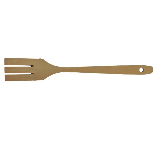 Tenedor grande de 30 cm., mango plano - Palo Blanco