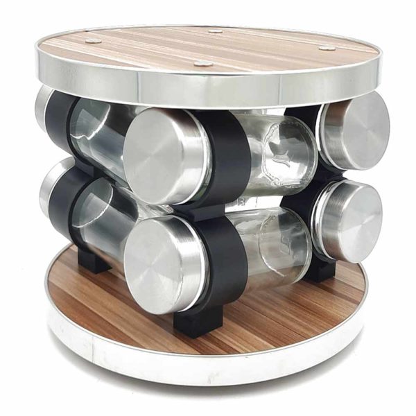 SET X8 ESPECIEROS CON BASE GIRATORIA