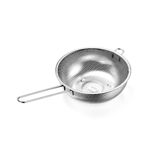 COLADOR AC. INOX. CON MANGO 22CM