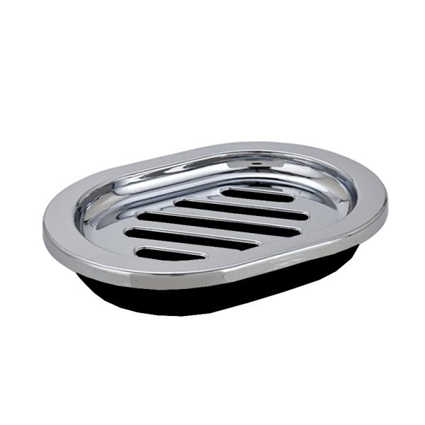 JABONERA OVAL ACERO INOXIDABLE