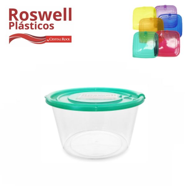 CONTENEDOR REDONDO 500ML CON TAPA