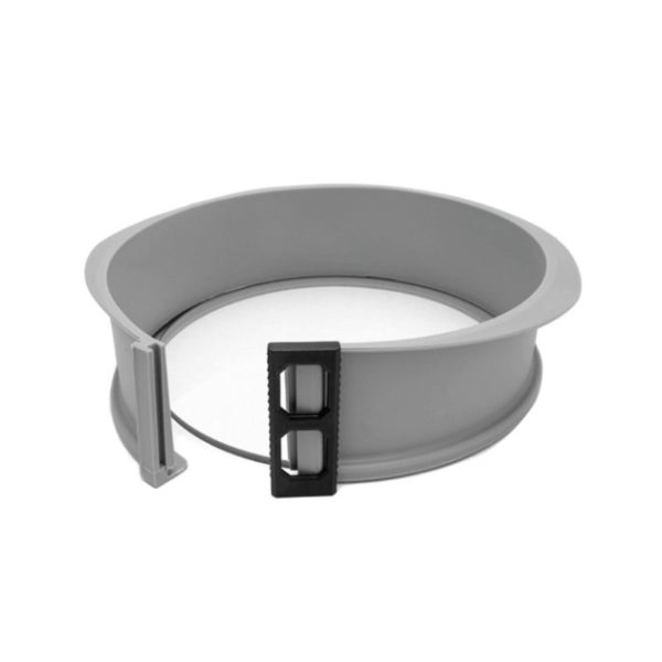 MOLDE REDONDO DESMONTABLE SILICONA BASE VIDRIO 26*7.5CM