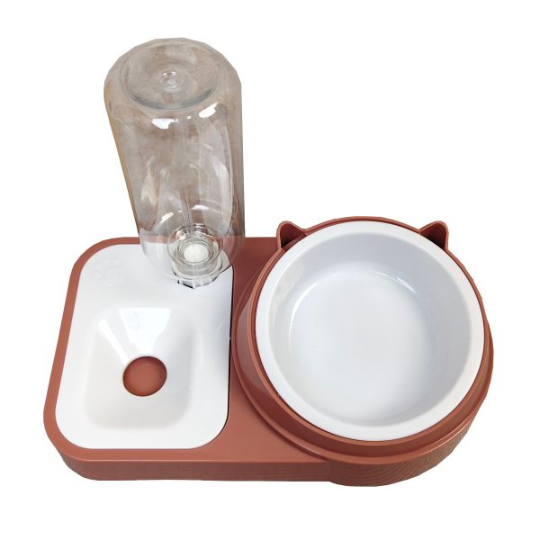 COMEDERO PLASTICO CON BEBEDERO
