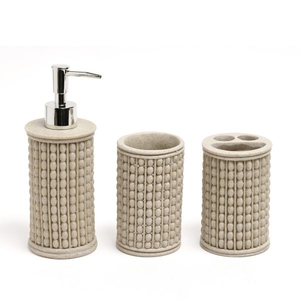 SET BAÑO RESINA 3 PIEZAS