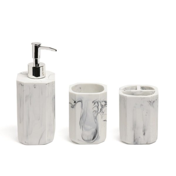 SET BAÑO RESINA 3 PIEZAS
