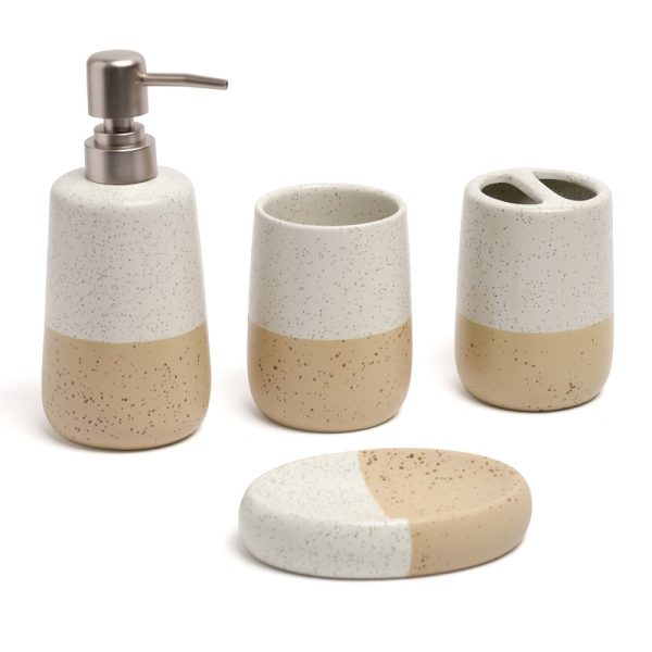 SET BAÑO RESINA 4 PIEZAS