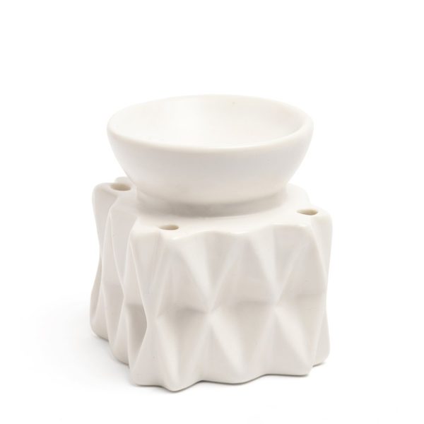 HORNILLO CERAMICA BASE CUADRADA *F BLANCO