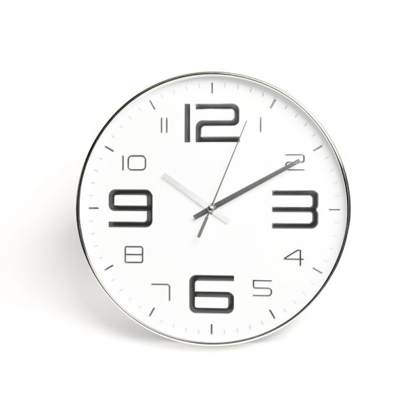 RELOJ 35 CM REDONDO 4 X 35 CM BLANCO