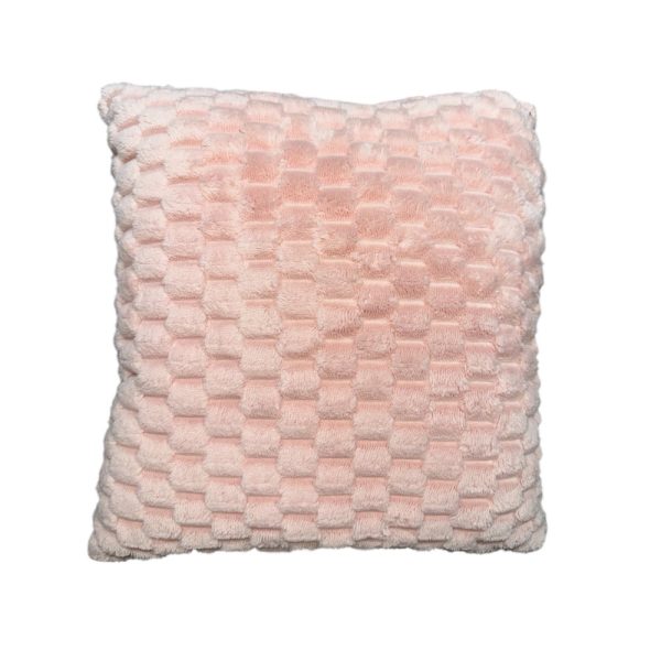 FUNDA P/ALMOHADON 43 CM UNA CARA ROSA (85 GR)