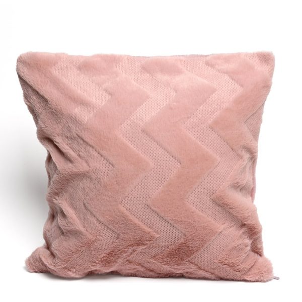 FUNDA P/ALMOHADON 43 CM UNA CARA ROSA (85 GR)
