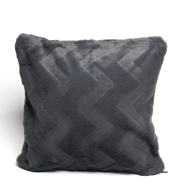 FUNDA P/ALMOHADON 43 CM UNA CARA NEGRO