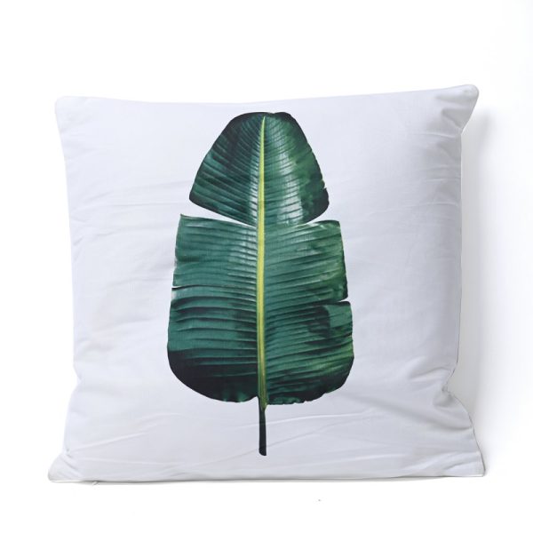 FUNDA P/ALMOHADON POLYESTER 45 CM HOJA SOLA