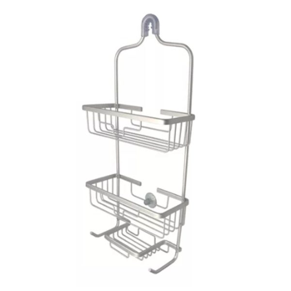 ORGANIZADOR DOBLE CON JABONERA ALUMINIO