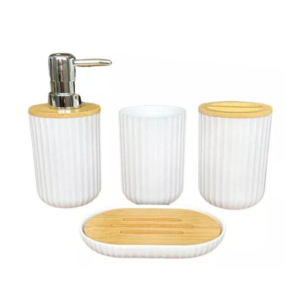 SET X 4 PIEZAS DE BAÑO