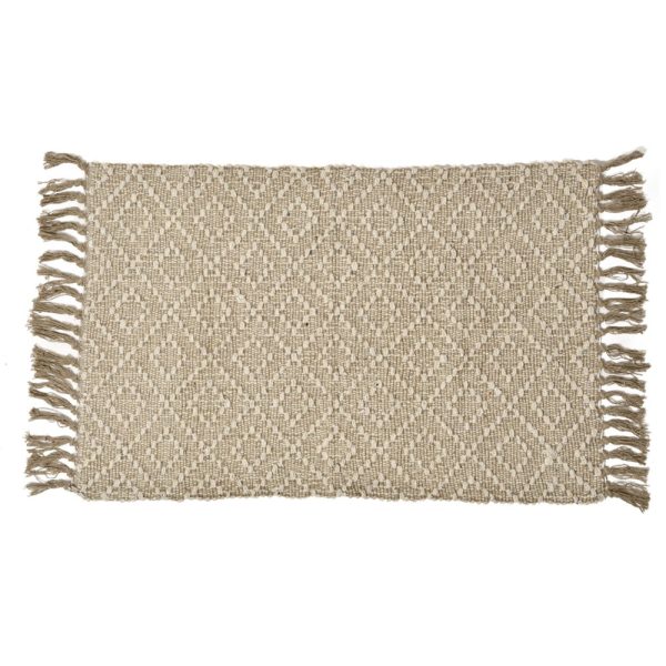 AK084 DURRIE C/CAMA 50X80 ROMBOS CIRCULARES BEIGE