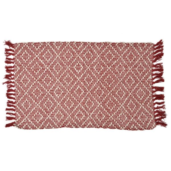 DURRIE C/CAMA 50 X 80 ROMBOS CIRCULARES SALMON