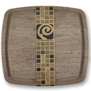 Plato curvo de 20 x 20 cm., con ranura