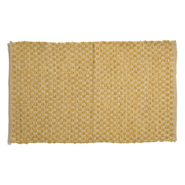 AK084 Durrie c/cama 50 x 80 cm mini-checks mostaza