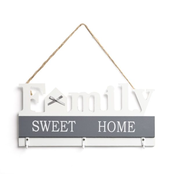 Porta llaves family blanco 19 x 26 x 3 cm