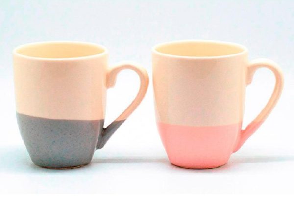 TAZA BOMBÉ DECO BICOLOR