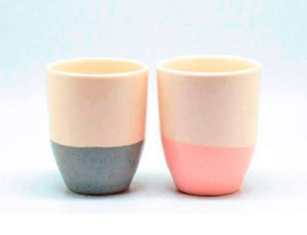 JARRO CAFÉ DE ESPECIALIDAD BOMBÉ 10 CM BICOLOR