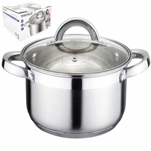 CACEROLA 30CM 11 LITROS ACERO INOX. TRIPLE FONDO