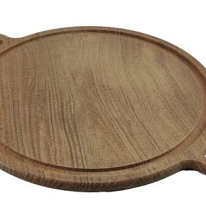 Pizzera ø 35 cm., con asas y ranura, espesor 1,3 cm