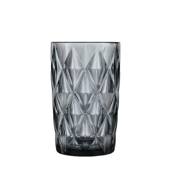 VASOS TRAGO LARGO VIDRIO NEGRO 400ML