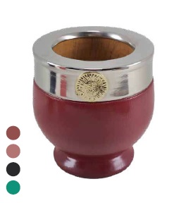 Mate Algarrobo forrado de aluminio