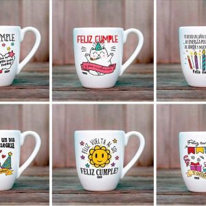 TAZA BOMBÉ CUMPLE 3