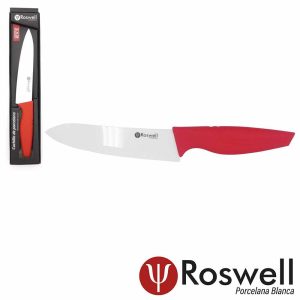 CUCHILLOS PORCELANA MGO SILICONA ROJA 6¨