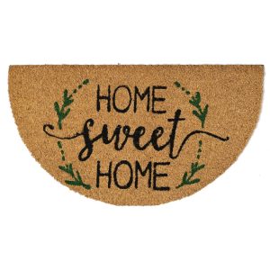 FELPUDO SEMI-CIRCULAR PVC 33 X 58 CM