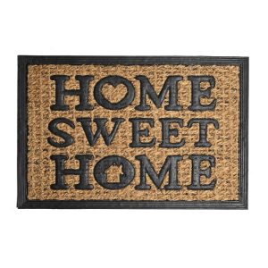 FELPUDO COCO/GOMA RECT HOME SWEET HOME 40X60